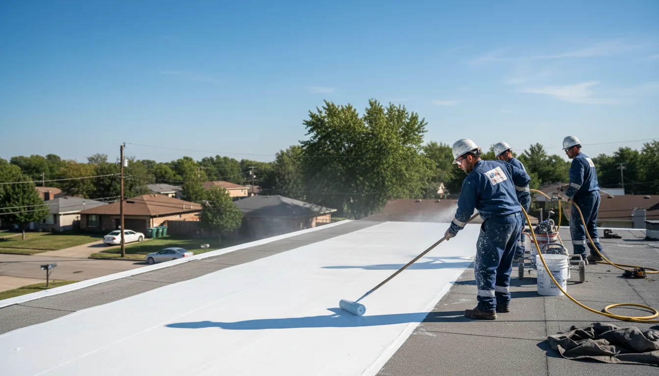 Commercial roof coating in Vining, IA near me